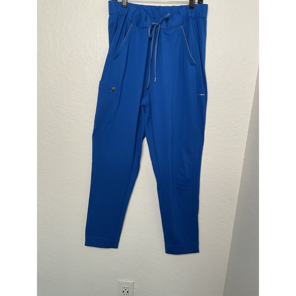 Healing Hands Royal Blue Scrub Women's Pants Elastic & Drawstring Waist